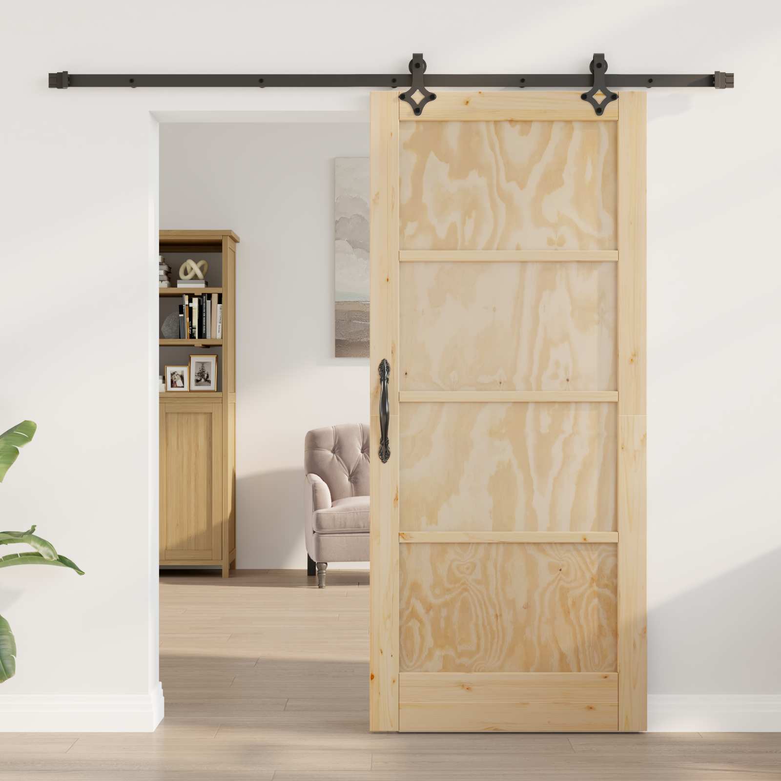Porta Scorrevole ORKDAL Naturale 86 x 198,5 cm