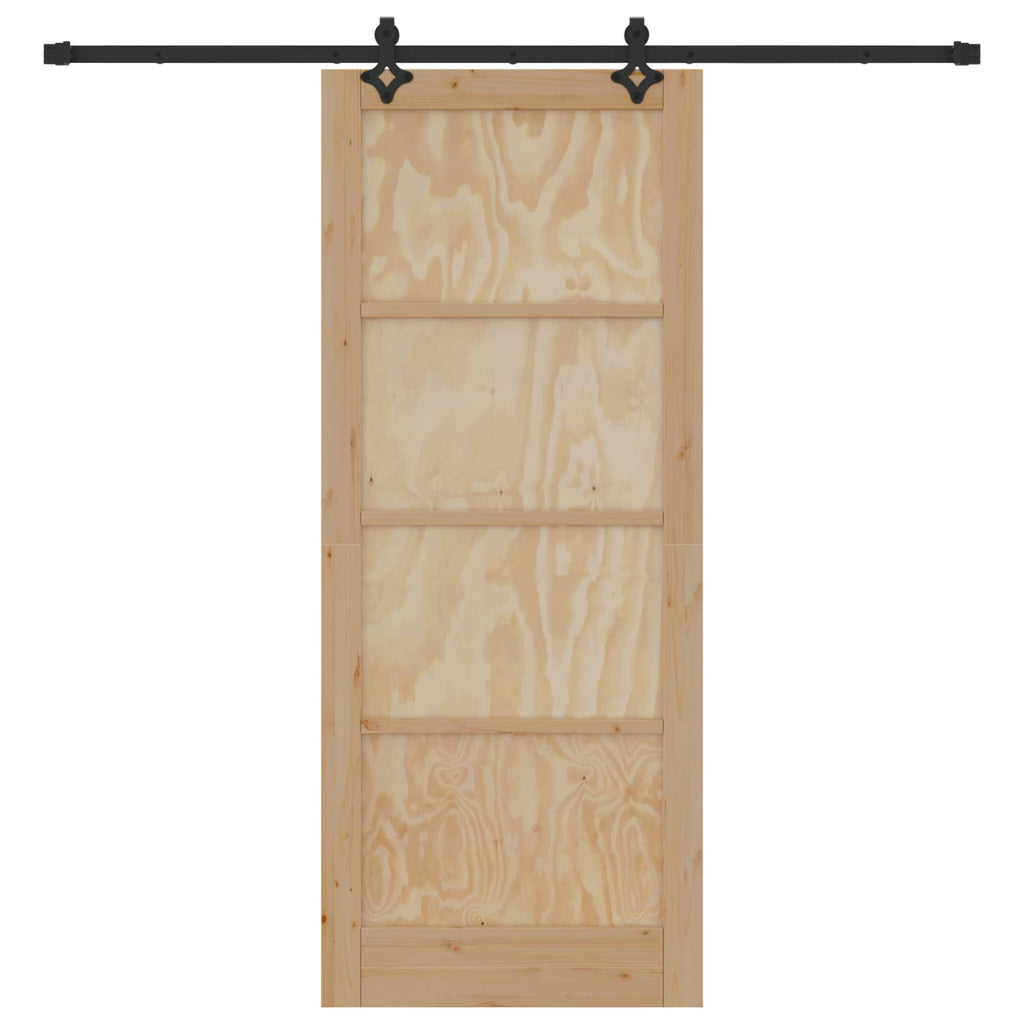 Porta scorrevole ORKDAL in legno di pino naturale 86 x 211 cm