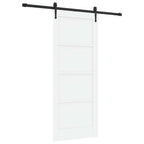 Porta scorrevole ORKDAL bianco e nero 83 x 202 cm