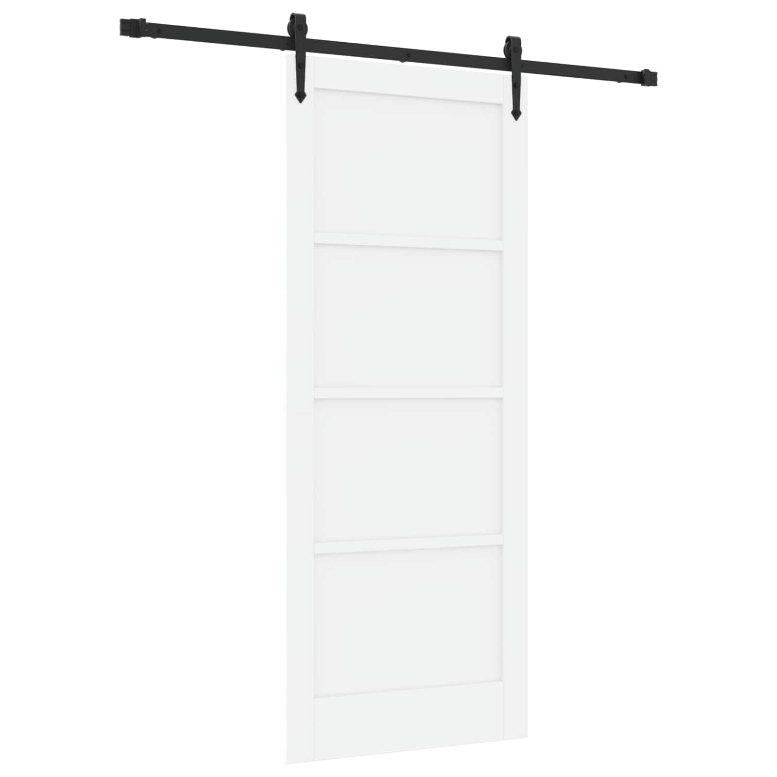 Porta scorrevole ORKDAL bianco e nero 83 x 202 cm