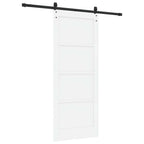 Porta scorrevole ORKDAL bianco e nero 83 x 202 cm