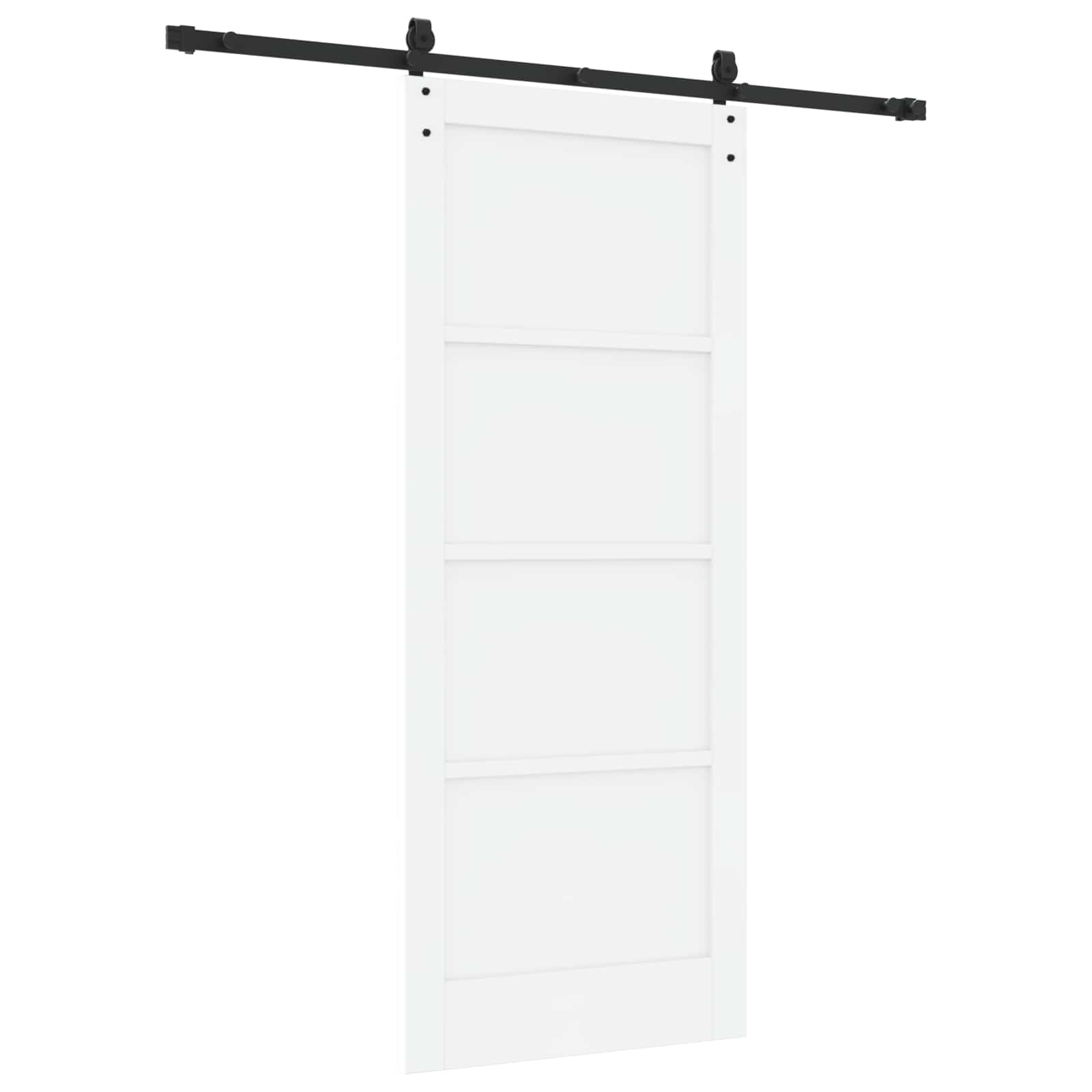 Porta scorrevole ORKDAL bianco e nero 83 x 202 cm