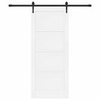 Porta scorrevole ORKDAL bianco e nero 83 x 202 cm