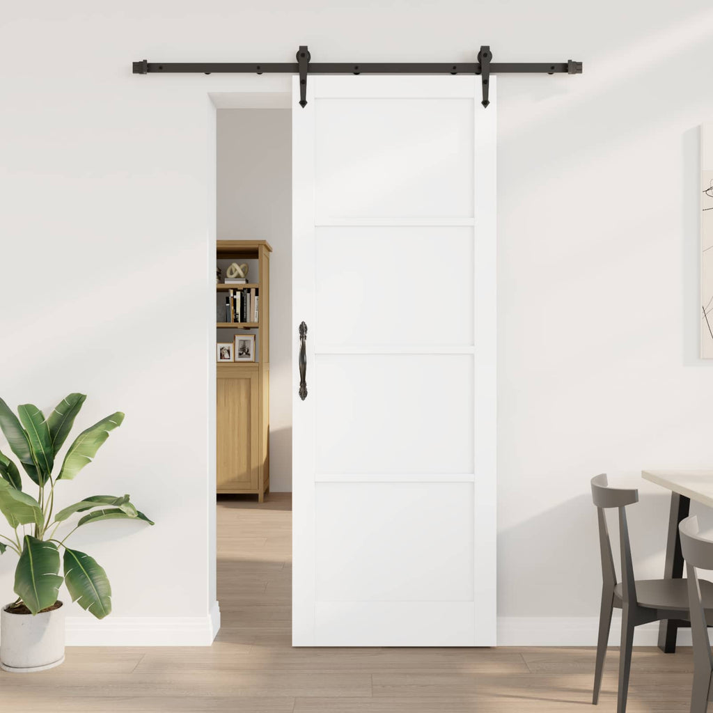 Porta Scorrevole ORKDAL Bianco e Nero 83 x 232 cm