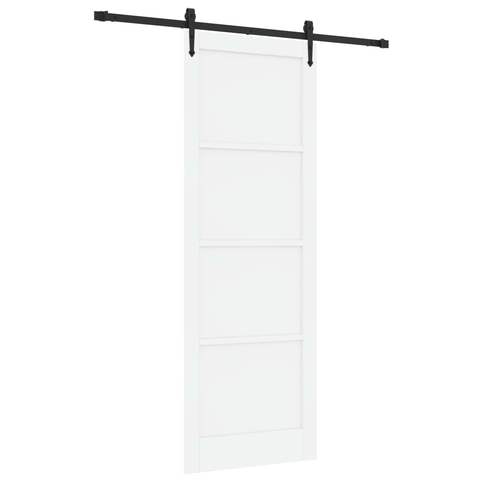 Porta Scorrevole ORKDAL Bianco e Nero 83 x 232 cm
