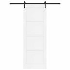 Porta Scorrevole ORKDAL Bianco e Nero 83 x 232 cm