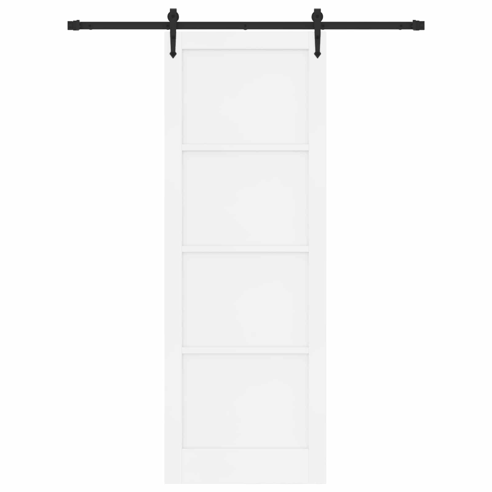 Porta Scorrevole ORKDAL Bianco e Nero 83 x 232 cm