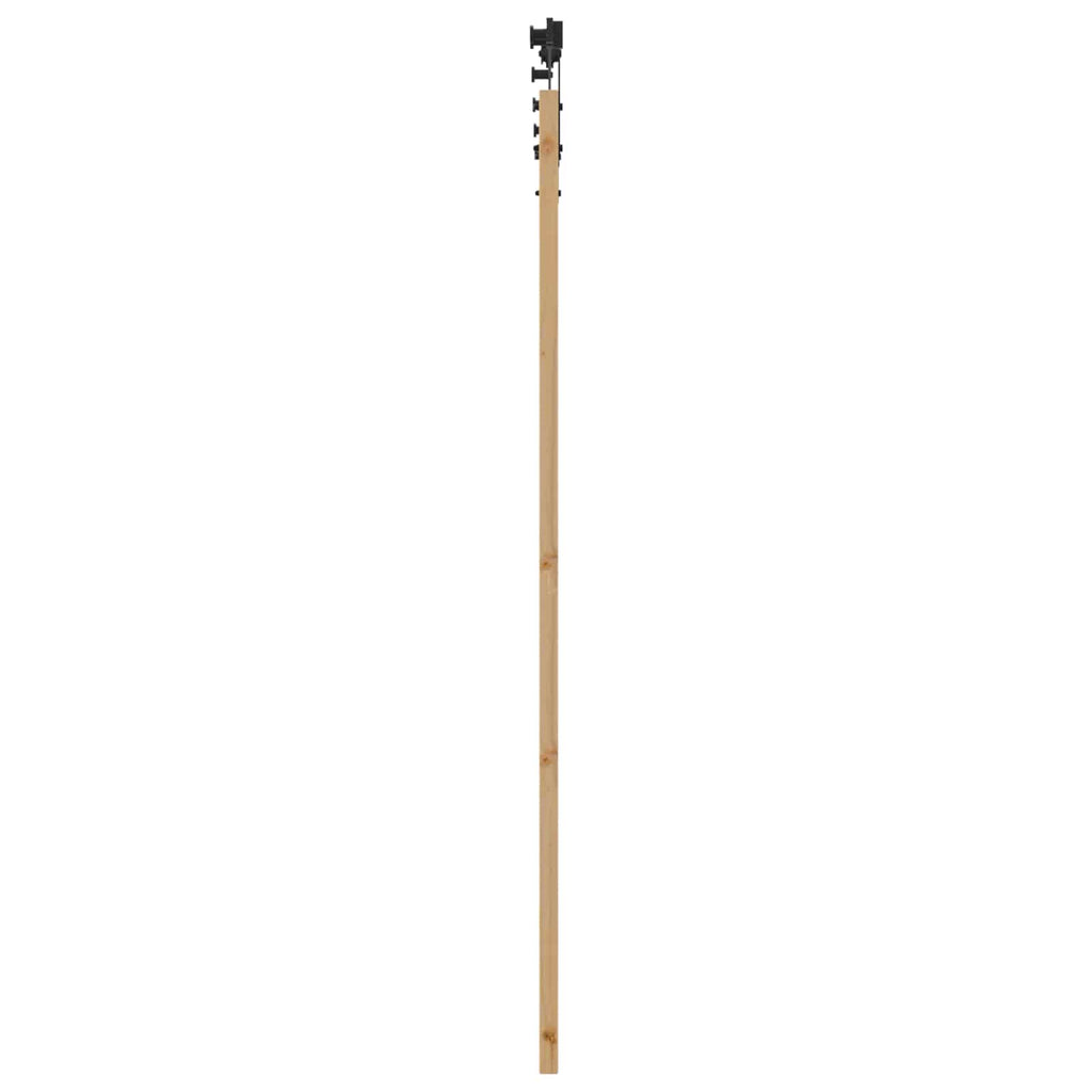 Porta Scorrevole ORKDAL Legno Naturale e Nero 86 x 198,5 cm