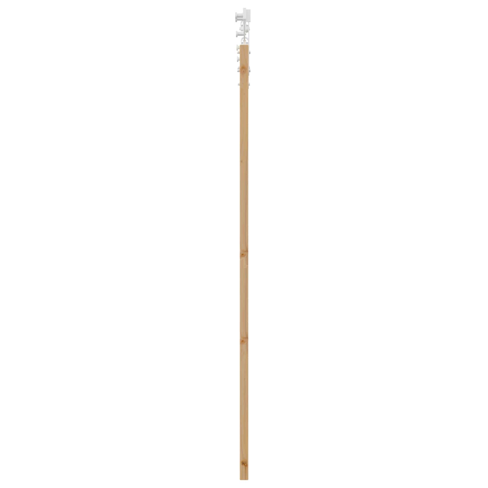 Porta Scorrevole ORKDAL Legno Pino Naturale e Bianco 61 x 198,5 cm
