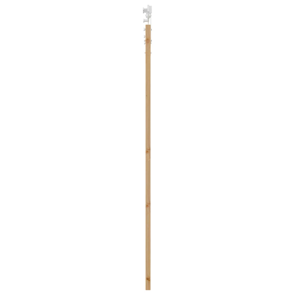 Porta Scorrevole ORKDAL Legno di Pino Naturale e Bianco 83 x 202 cm