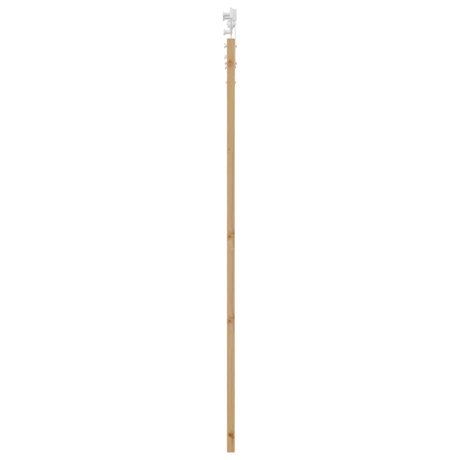 Porta Scorrevole ORKDAL Legno di Pino Naturale e Bianco 83 x 202 cm