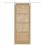 Porta Scorrevole ORKDAL Legno di Pino Naturale e Bianco 83 x 211 cm