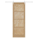 Porta scorrevole ORKDAL Naturale e Bianco 83 x 232 cm