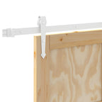 Porta scorrevole ORKDAL naturale e bianco 86 x 198,5 cm