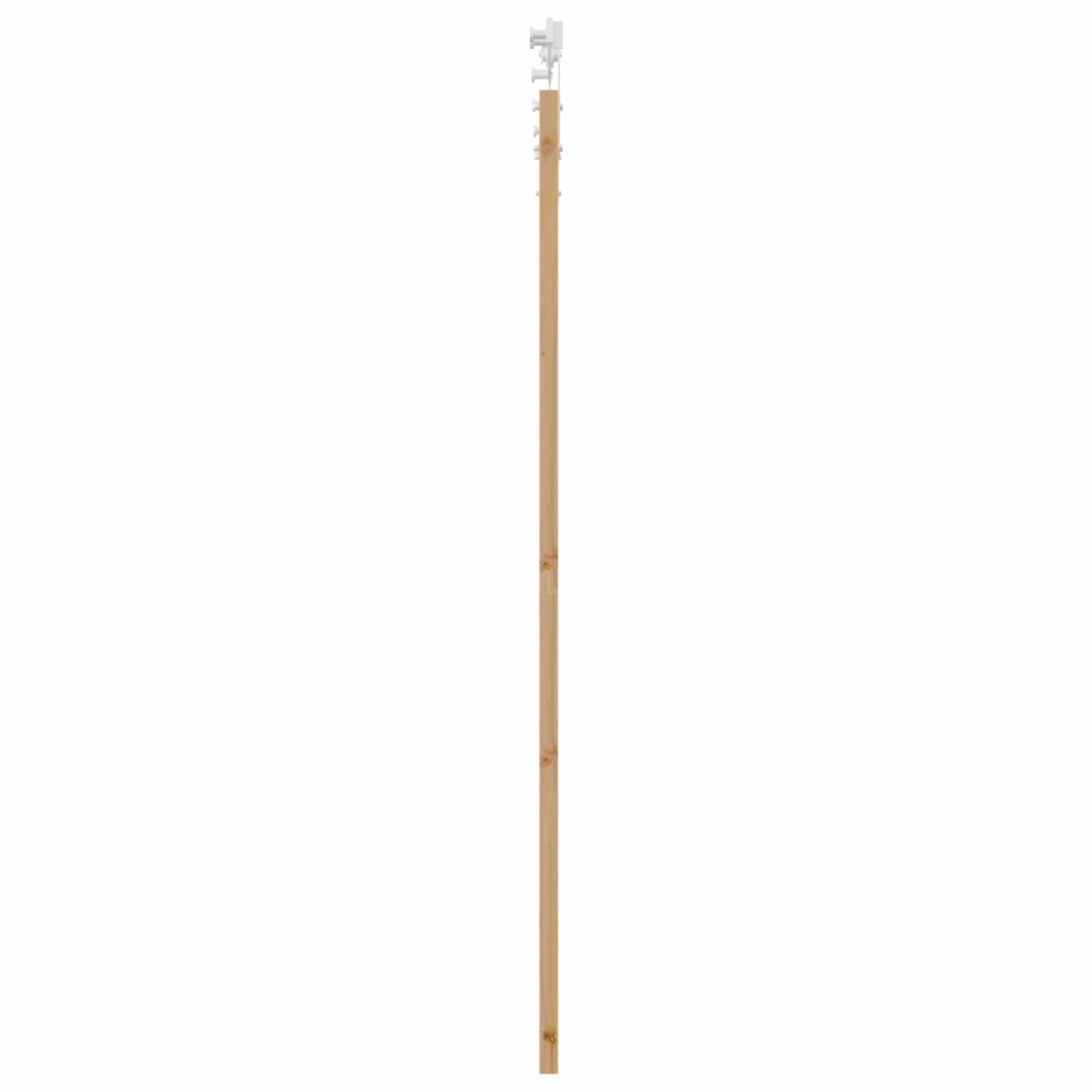 Porta scorrevole ORKDAL naturale e bianco 86 x 198,5 cm
