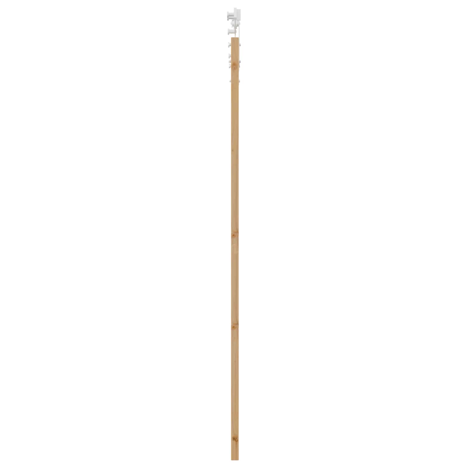 Porta Scorrevole ORKDAL Legno di Pino Naturale e Bianco 86 x 211 cm
