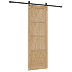 Porta Scorrevole ORKDAL Naturale e Nero 73,5 x 211 cm
