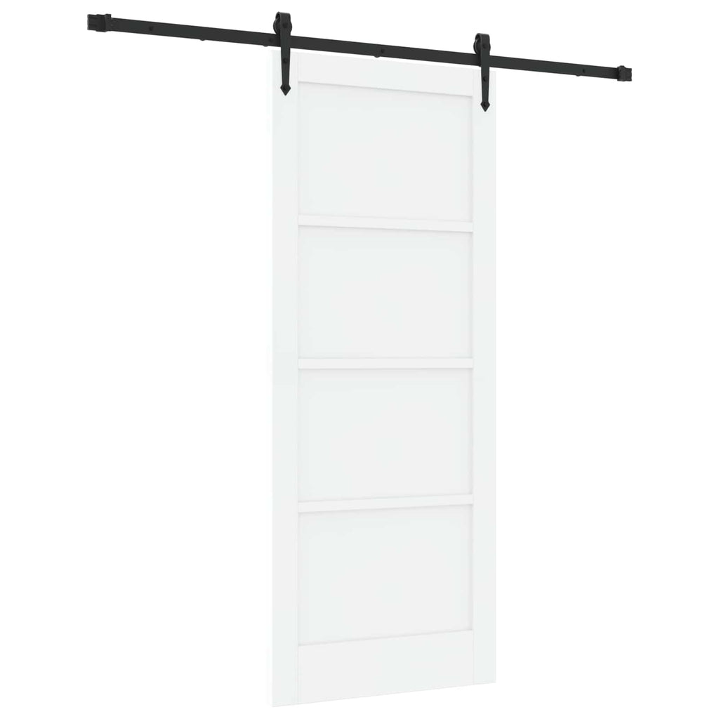 Porta Scorrevole ORKDAL Bianco e Nero 83 x 202 cm
