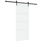 Porta Scorrevole ORKDAL Bianco e Nero 83 x 202 cm