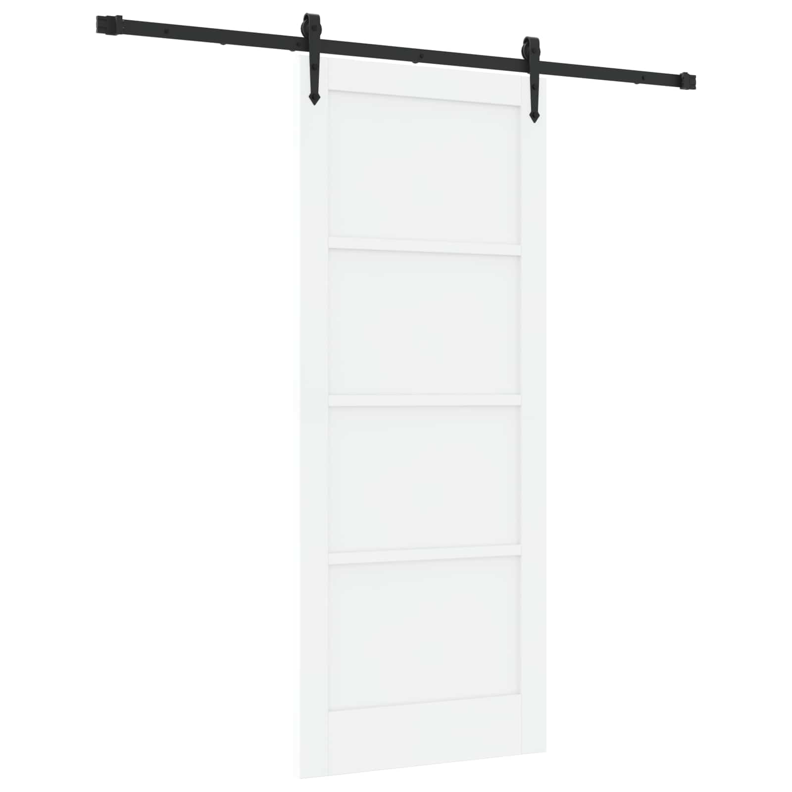 Porta Scorrevole ORKDAL Bianco e Nero 83 x 202 cm