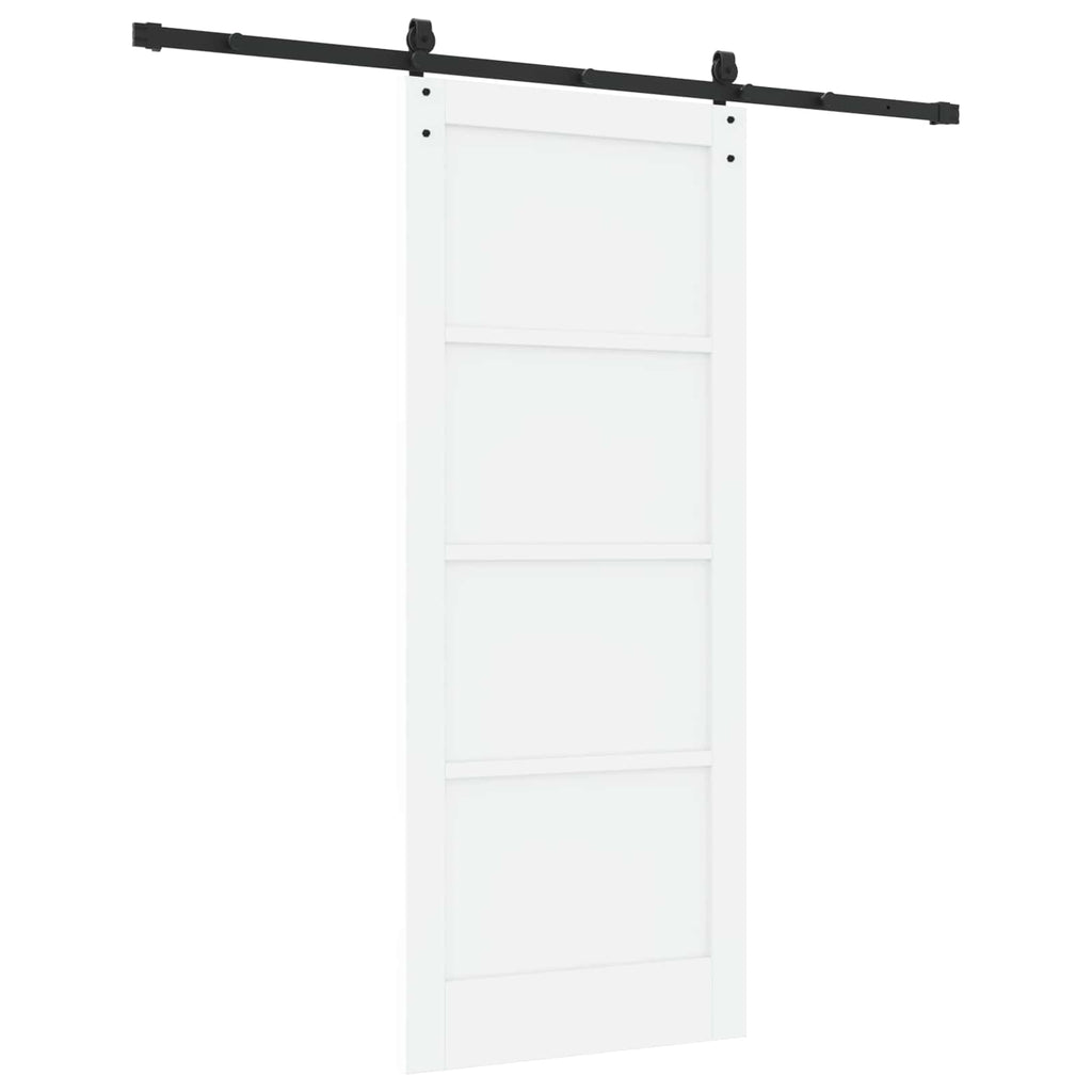 Porta Scorrevole ORKDAL Bianco e Nero 83 x 202 cm