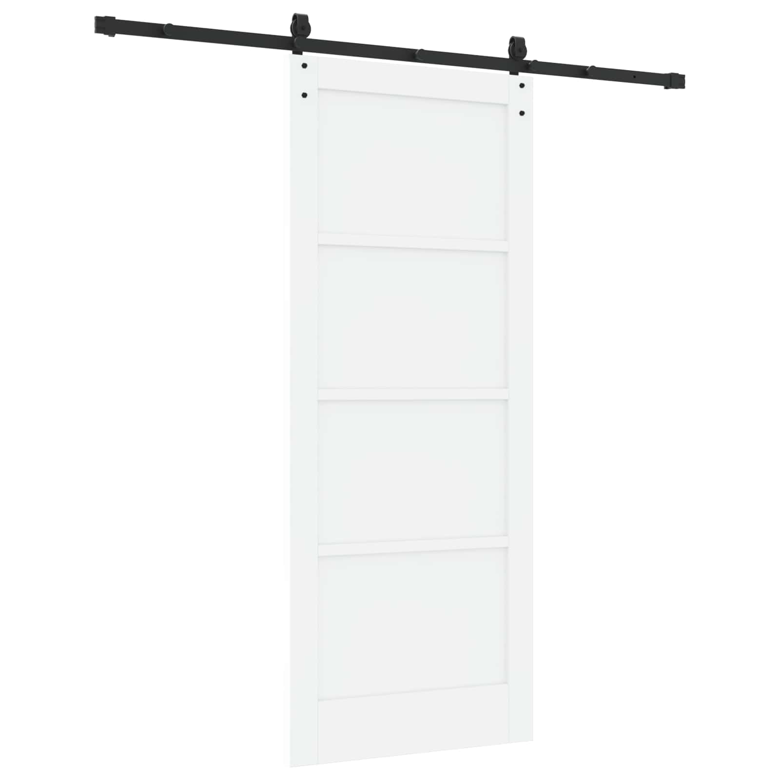 Porta Scorrevole ORKDAL Bianco e Nero 83 x 202 cm