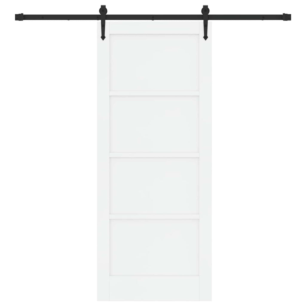 Porta Scorrevole ORKDAL Bianco e Nero 83 x 202 cm