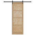 Porta Scorrevole ORKDAL Naturale e Nero 83 x 232 cm