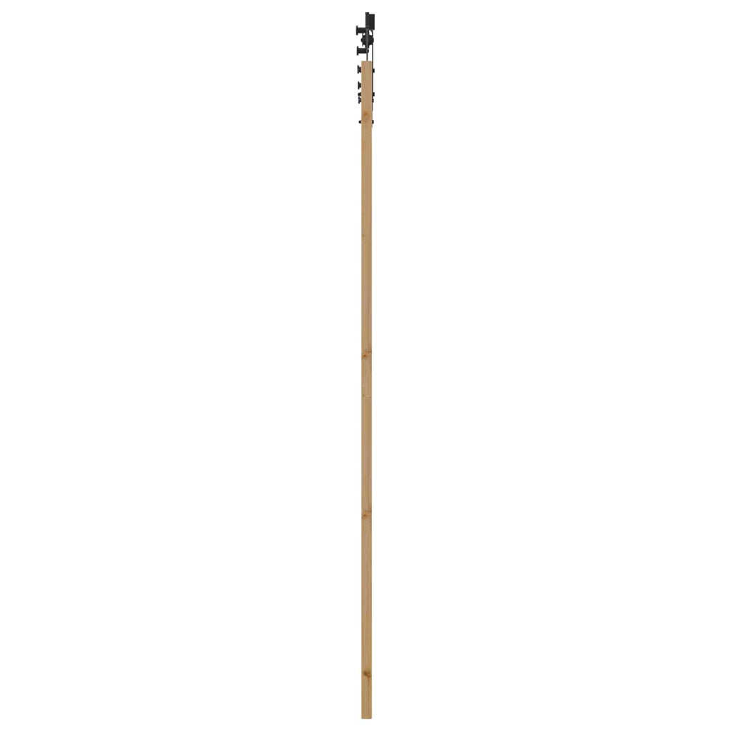 Porta Scorrevole ORKDAL Naturale e Nero 83 x 232 cm