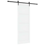 Porta Scorrevole ORKDAL Bianco e Nero 83 x 232 cm