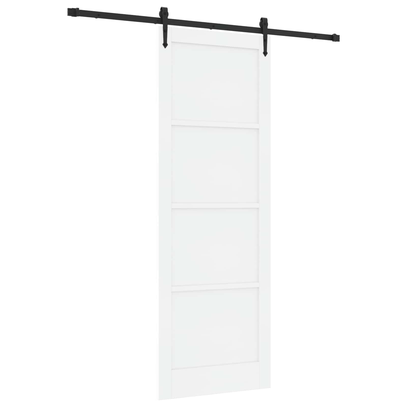 Porta Scorrevole ORKDAL Bianco e Nero 83 x 232 cm