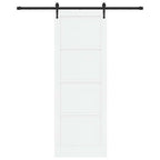 Porta Scorrevole ORKDAL Bianco e Nero 83 x 232 cm