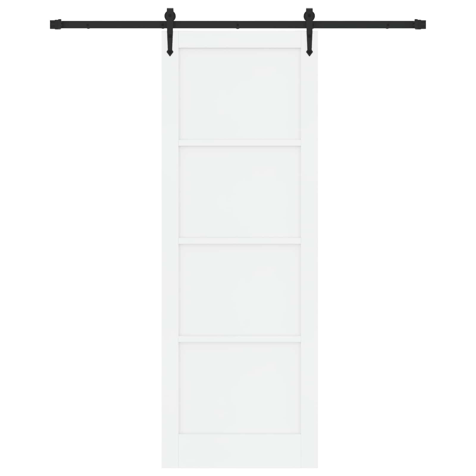 Porta Scorrevole ORKDAL Bianco e Nero 83 x 232 cm