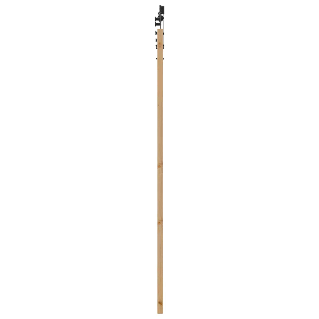 Porta Scorrevole ORKDAL Legno Pino Naturale e Nero 86 x 198,5 cm