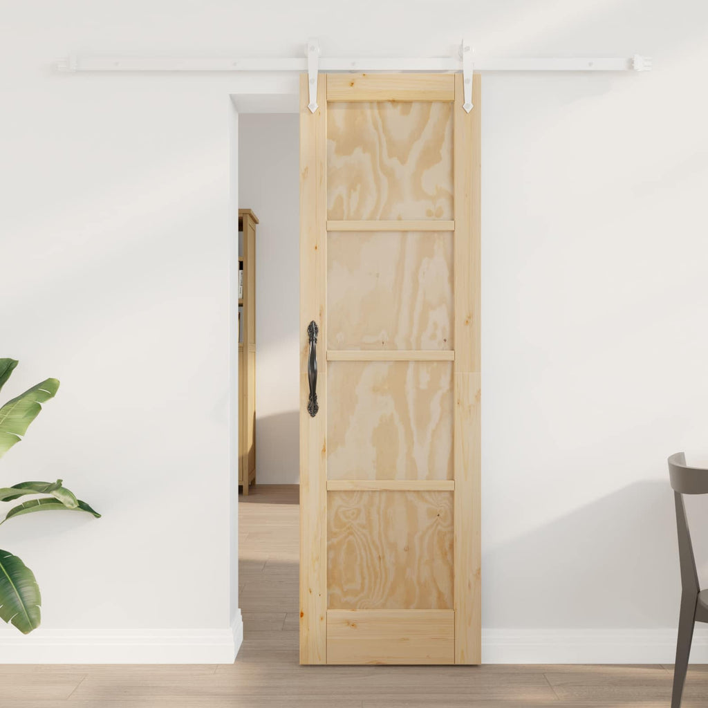 Porta Scorrevole ORKDAL Naturale e Bianco 61 x 198,5 cm