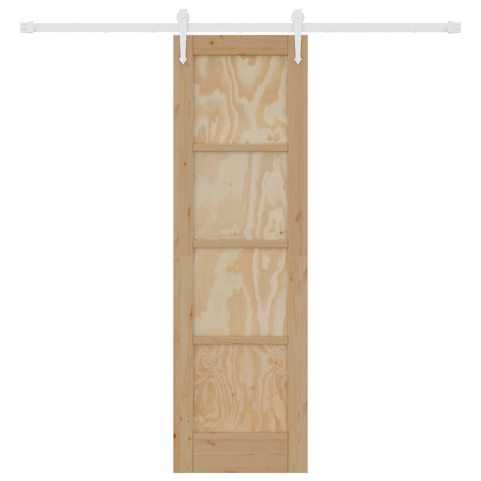 Porta Scorrevole ORKDAL Naturale e Bianco 61 x 198,5 cm