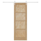 Porta Scorrevole ORKDAL Naturale e Bianco 73,5 x 211 cm