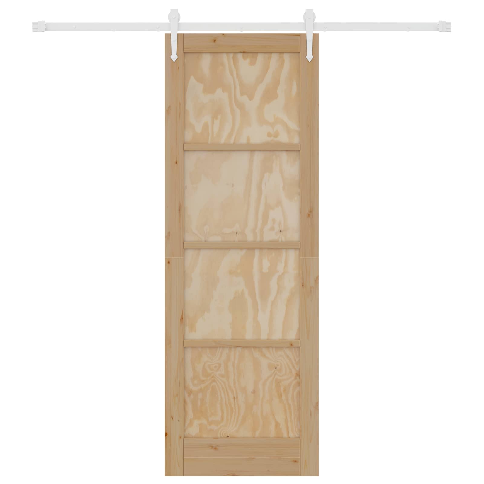 Porta Scorrevole ORKDAL Naturale e Bianco 73,5 x 211 cm