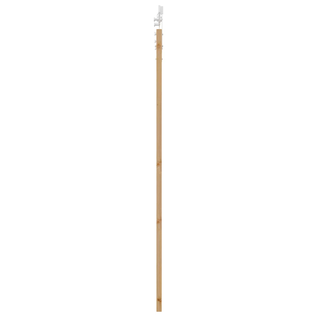 Porta scorrevole ORKDAL Legno di Pino Naturale e Bianco 83 x 202 cm
