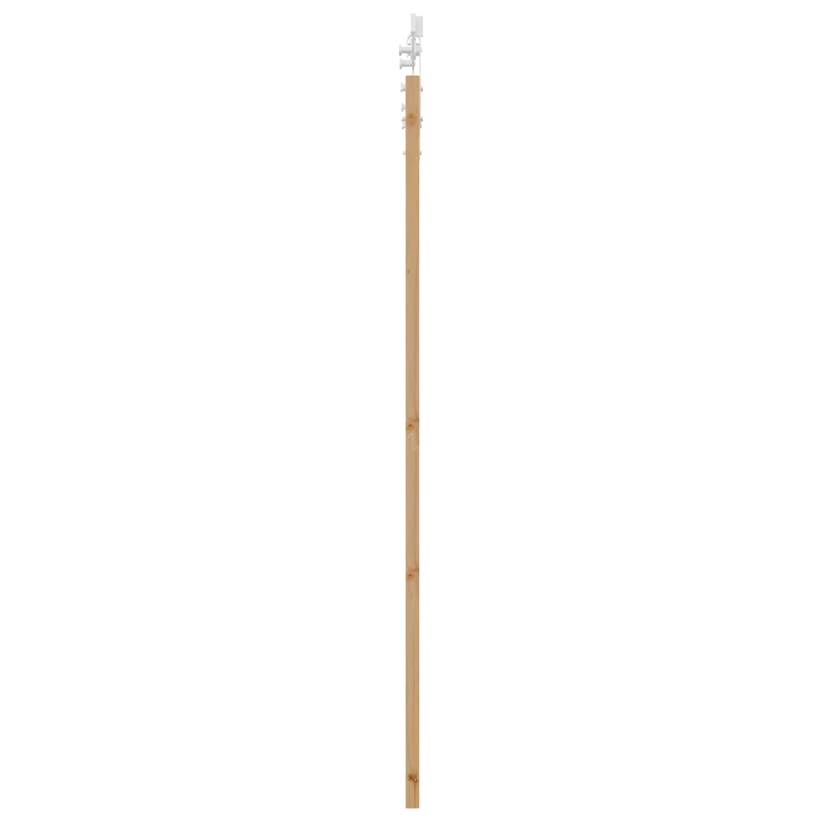 Porta scorrevole ORKDAL Legno di Pino Naturale e Bianco 83 x 202 cm