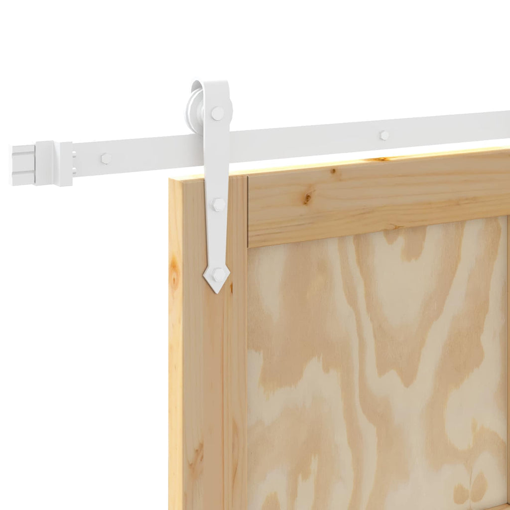 Porta Scorrevole ORKDAL Naturale e Bianco 83 x 232 cm