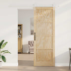 Porta Scorrevole ORKDAL Naturale e Bianco 83 x 232 cm