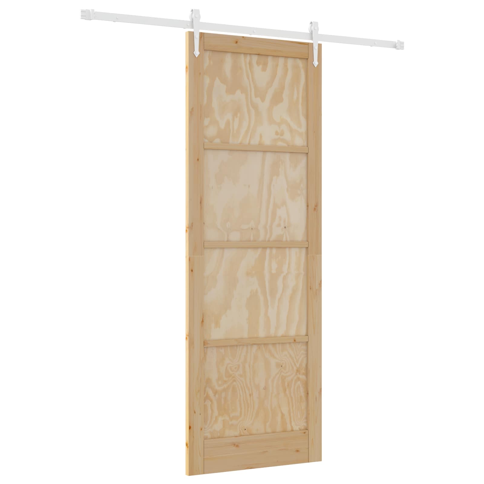 Porta Scorrevole ORKDAL Naturale e Bianco 83 x 232 cm