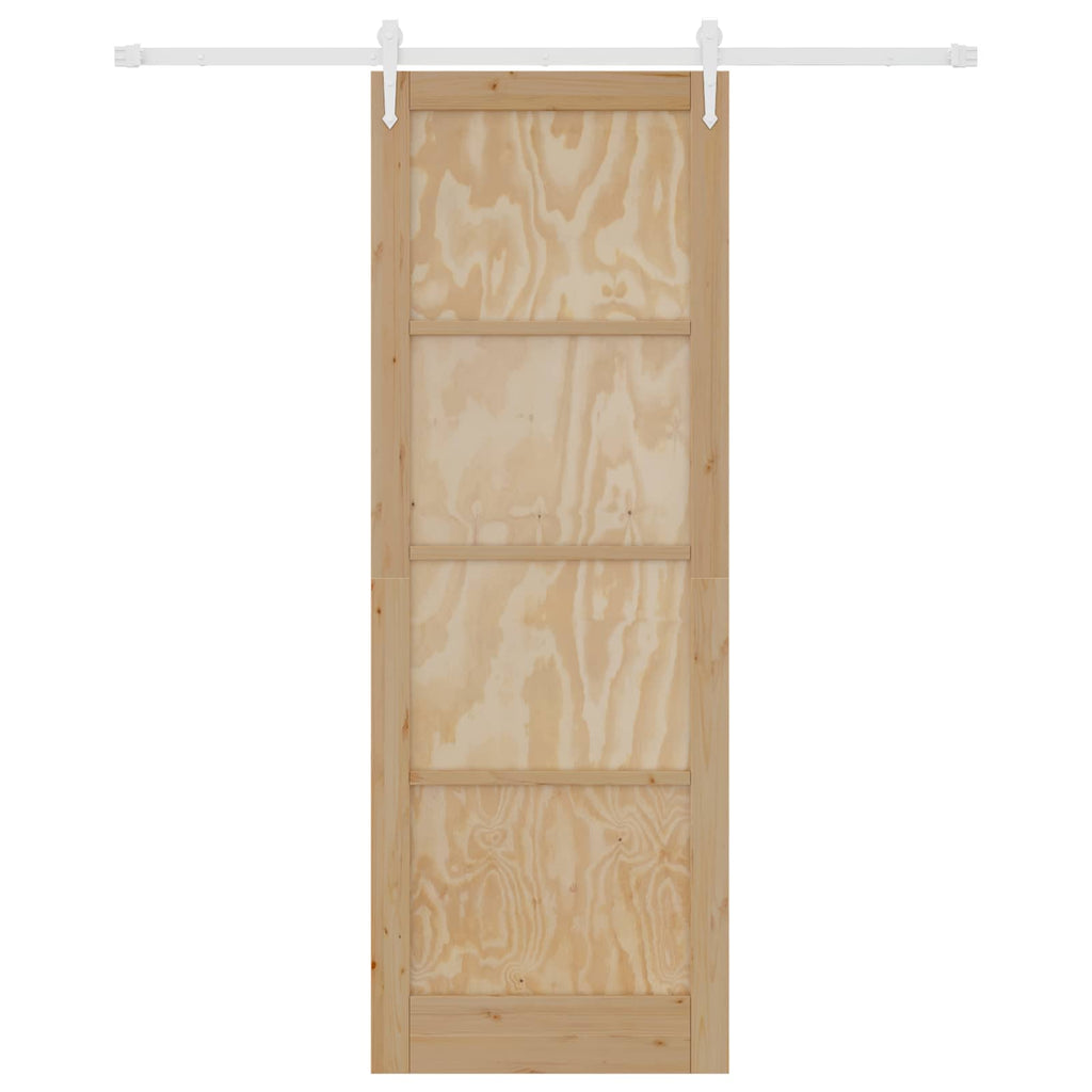 Porta Scorrevole ORKDAL Naturale e Bianco 83 x 232 cm