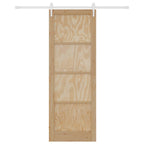 Porta Scorrevole ORKDAL Naturale e Bianco 83 x 232 cm