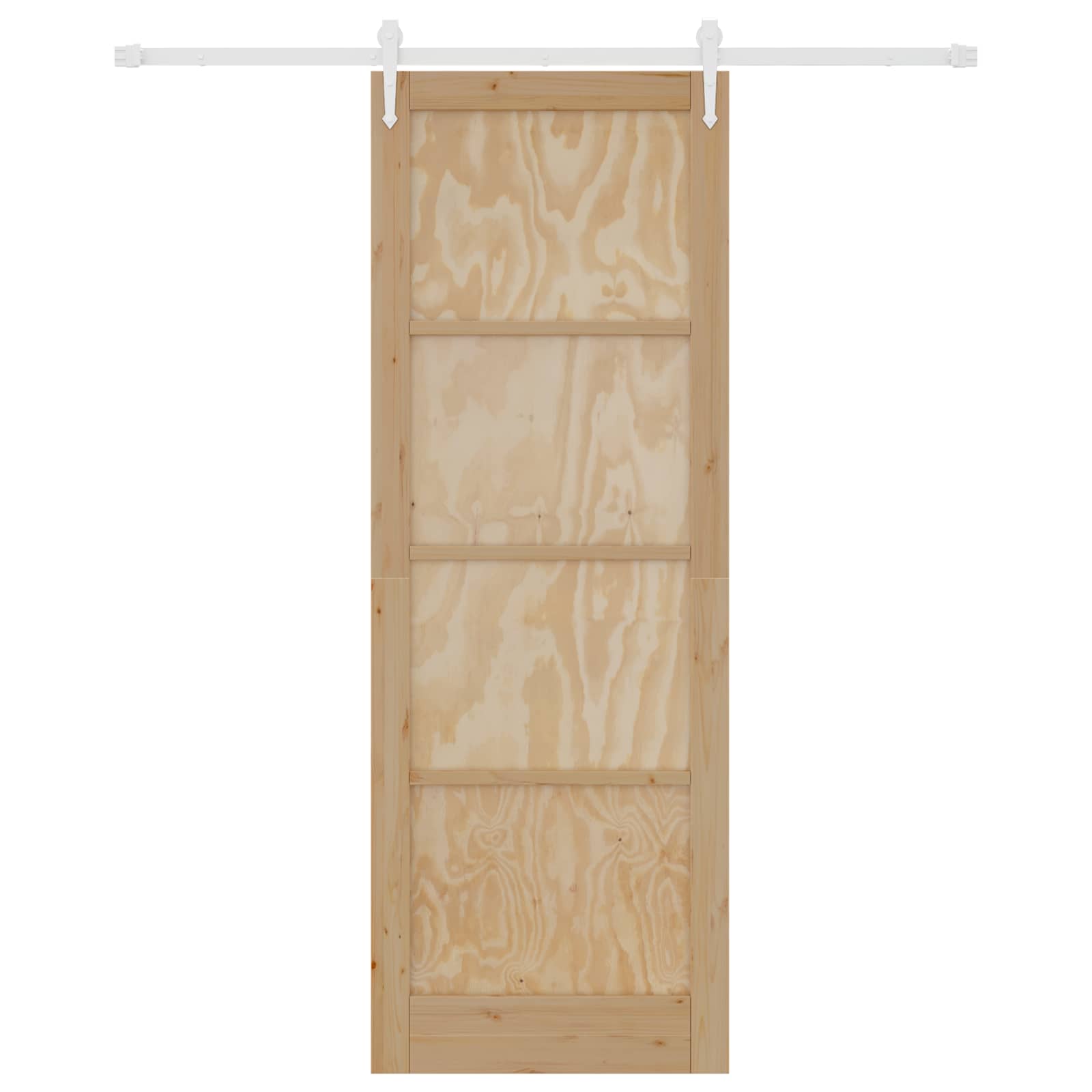 Porta Scorrevole ORKDAL Naturale e Bianco 83 x 232 cm