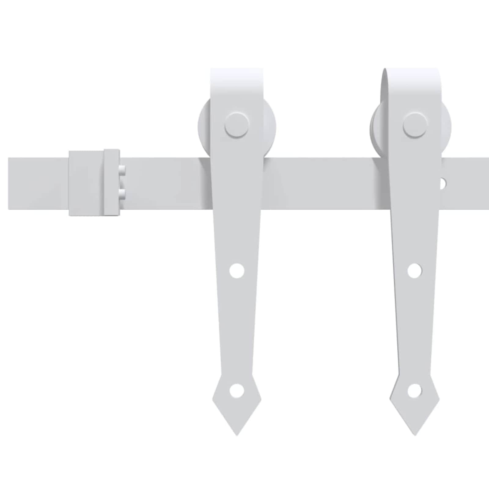 Porta Scorrevole ORKDAL Legno Pino Naturale e Bianco 86 x 198,5 cm