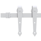 Porta scorrevole ORKDAL Legno di Pino Naturale e Bianco 86 x 211 cm