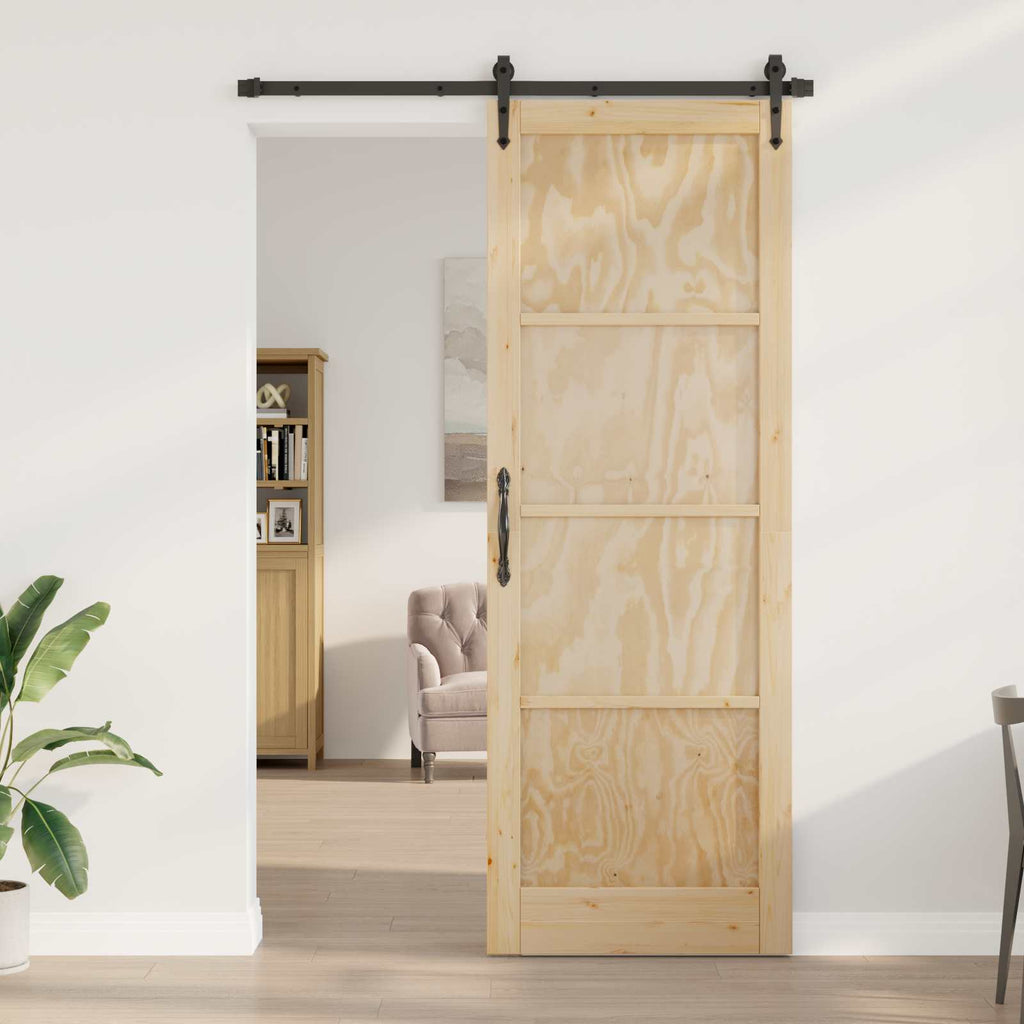Porta scorrevole ORKDAL legno pino naturale 83 x 232 cm