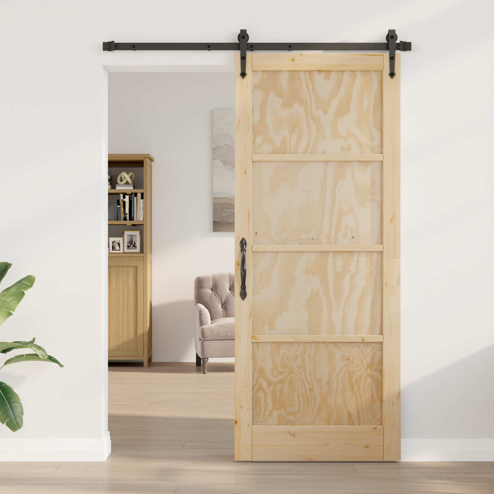 Porta scorrevole ORKDAL Naturale 86 x 211 cm